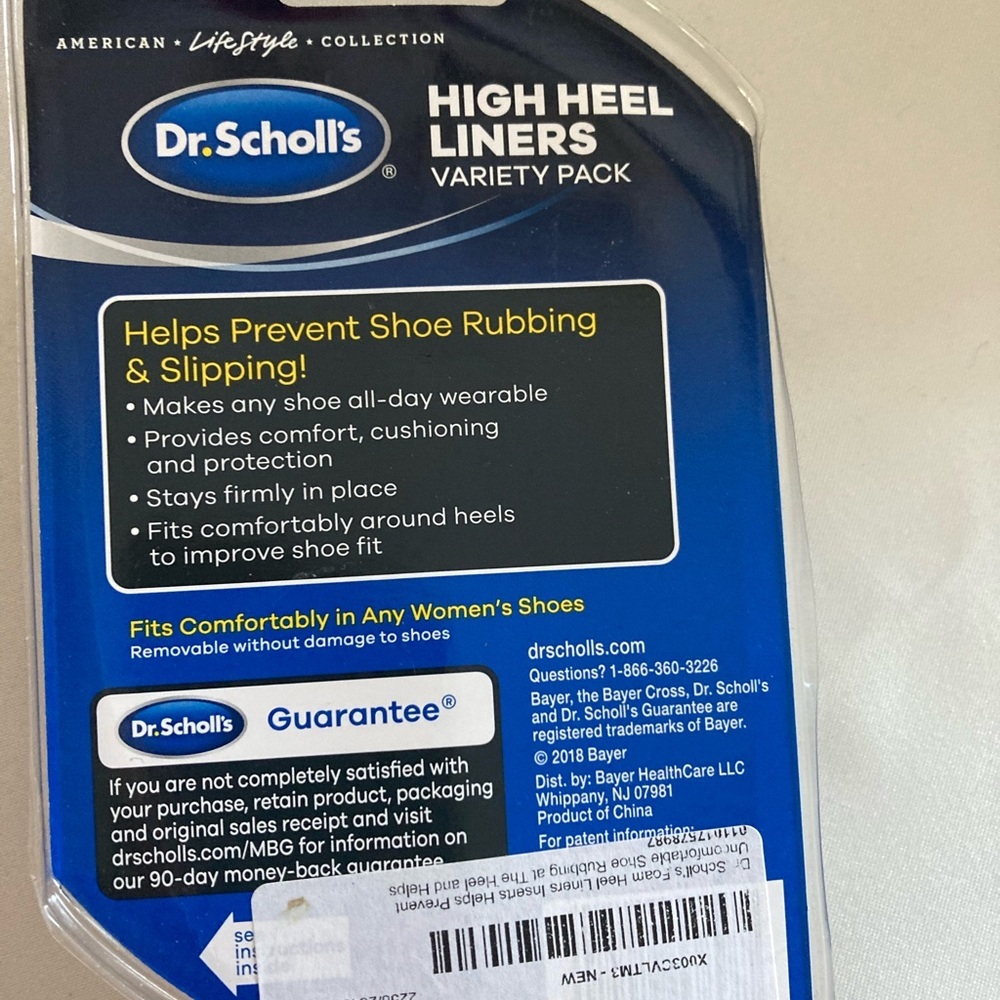 Dr scholls heel liners NWT set of three